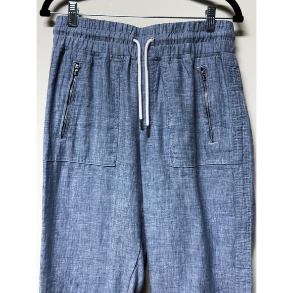 ATHLETA Cabo Linen Jogger Blue, Sz 4 - Picture 3 of 9